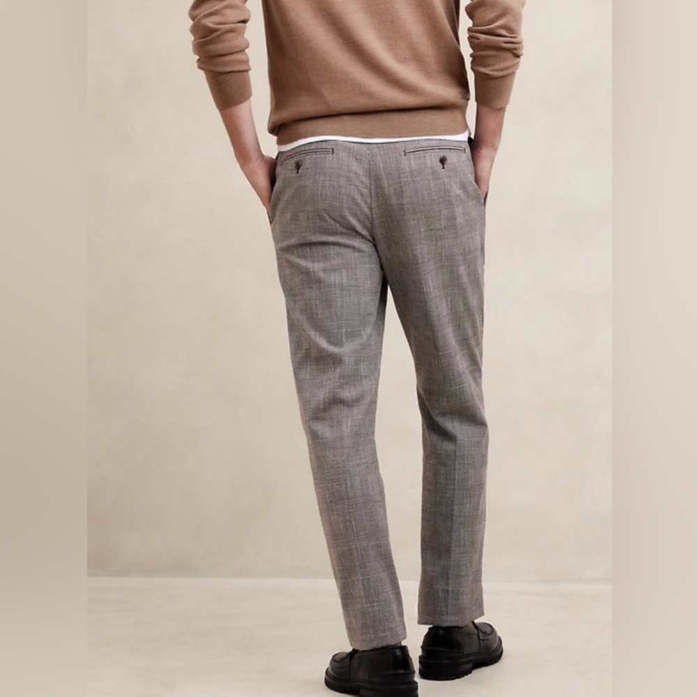 Banana Republic Gray Plaid Dress Pants